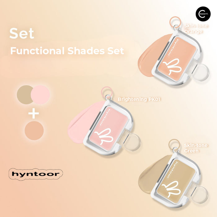 HYNTOOR Mini Blush & Base Cream 3-Piece Set Pink-Tone Set set view