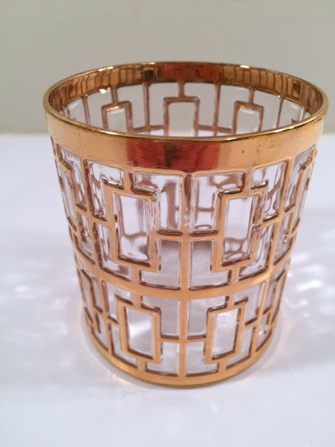 Imperial Glass - Shoji 22-Karat Gold Mid-Century Single Glass ( 1 )