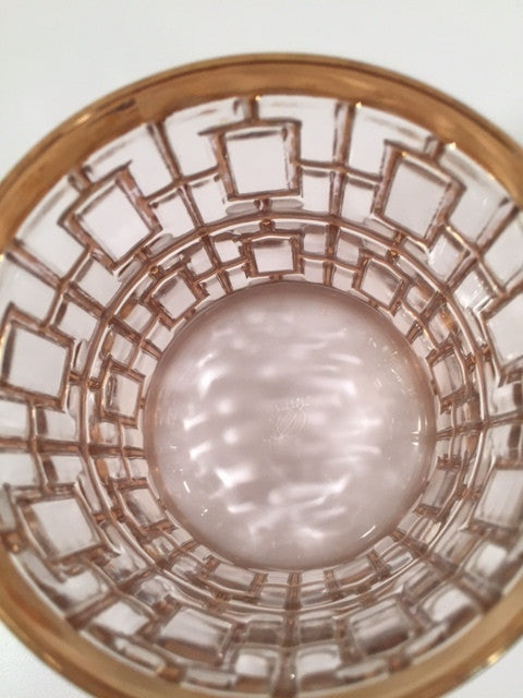 Imperial Glass - Shoji 22-Karat Gold Mid-Century Single Glass ( 1 )