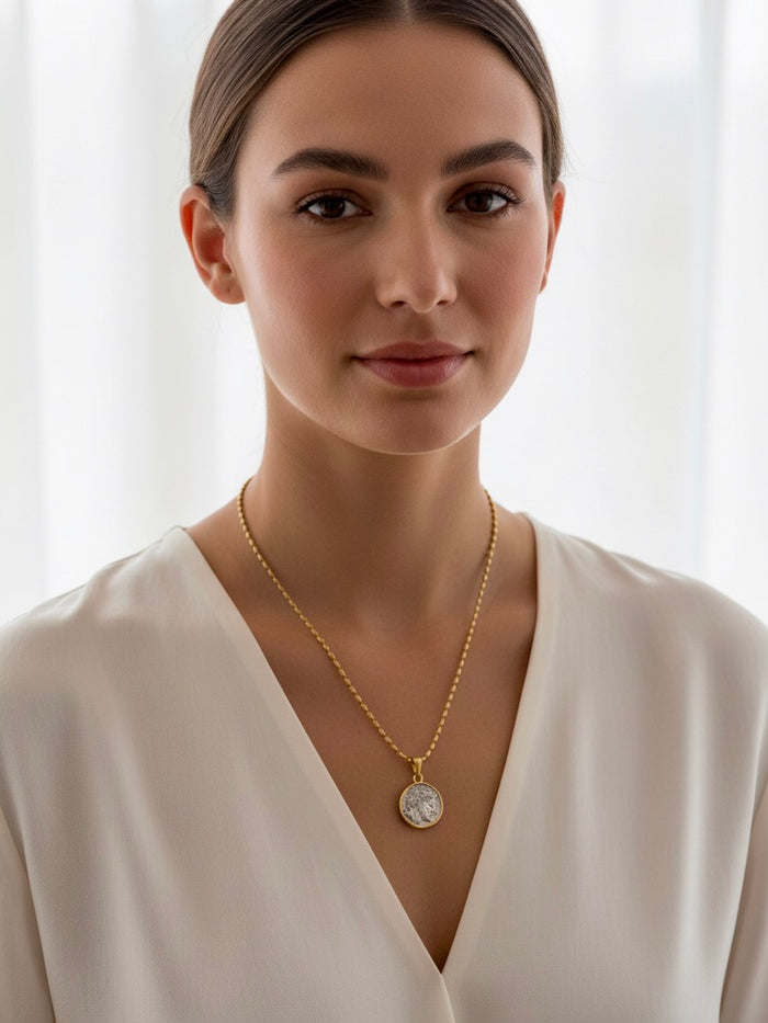 IN CHARGE Coin Necklace
