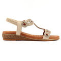 Indigo Beige Wide Fit Sandal
