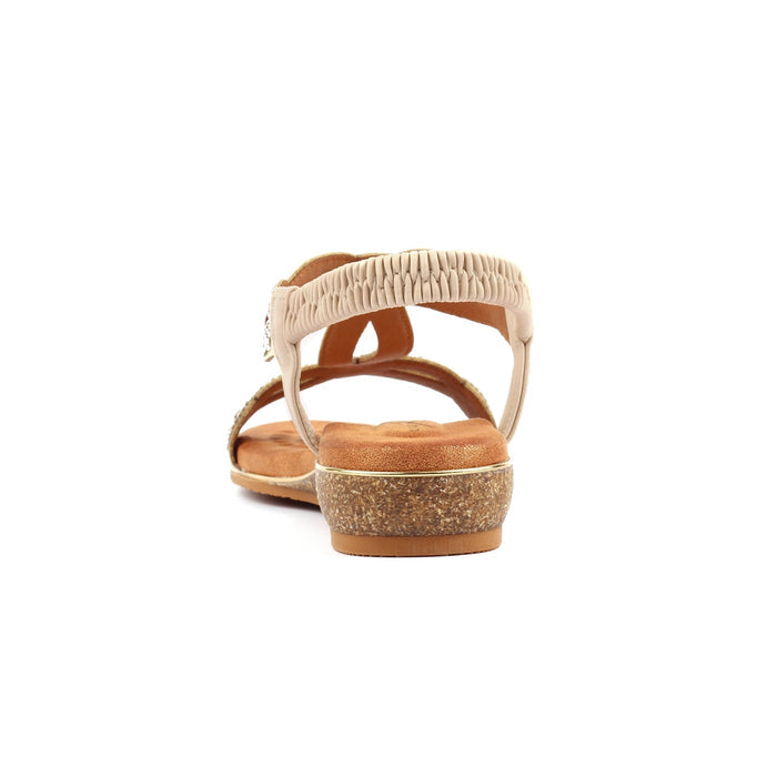 Indigo Beige Wide Fit Sandal