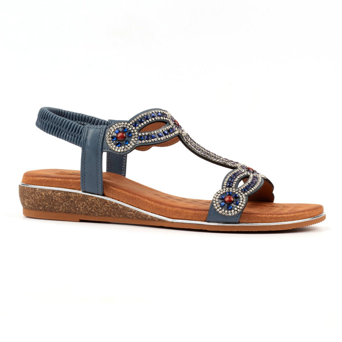 Indigo Blue Wide Fit Sandal