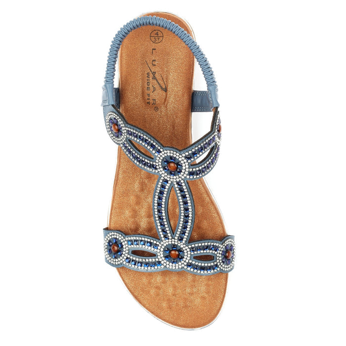 Indigo Blue Wide Fit Sandal