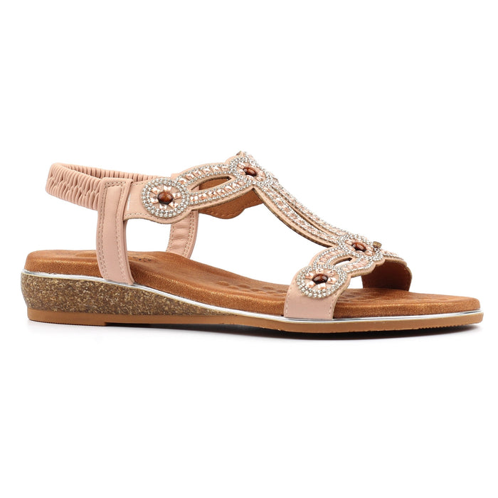 Indigo Pink Wide Fit Sandal
