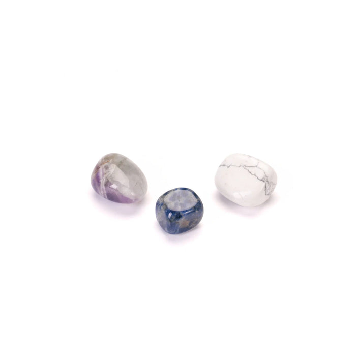 Intention Setting Kit Pocket Stones | Amethyst, Sodalite, + Howlite