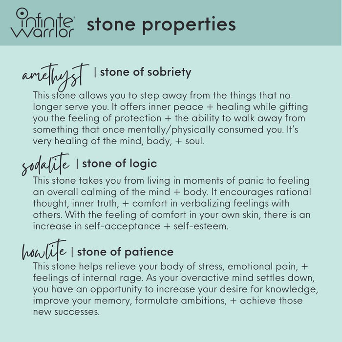 Intention Setting Kit Pocket Stones | Amethyst, Sodalite, + Howlite
