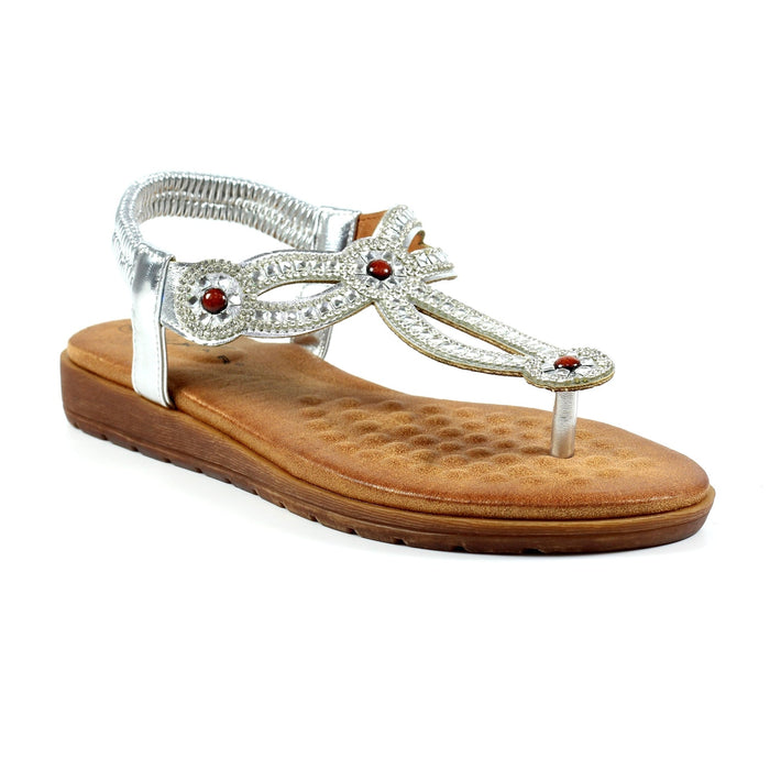 Iona Silver Sandal