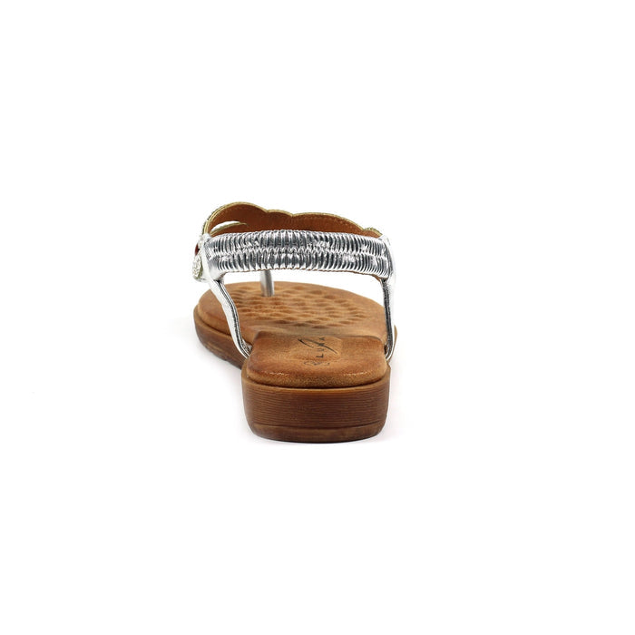 Iona Silver Sandal