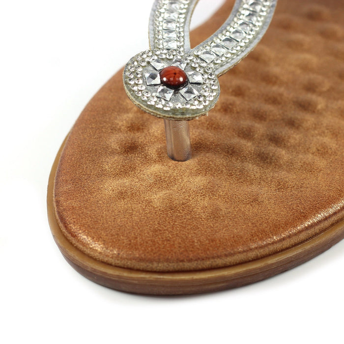 Iona Silver Sandal