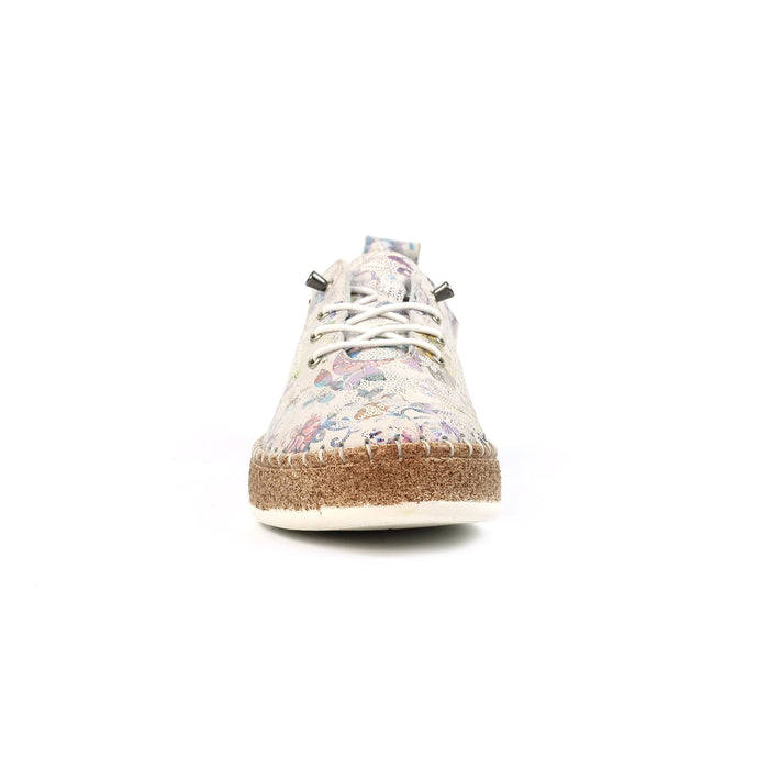 Iva White Leather Plimsoll