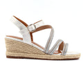 Izzy Silver Wedge Sandal