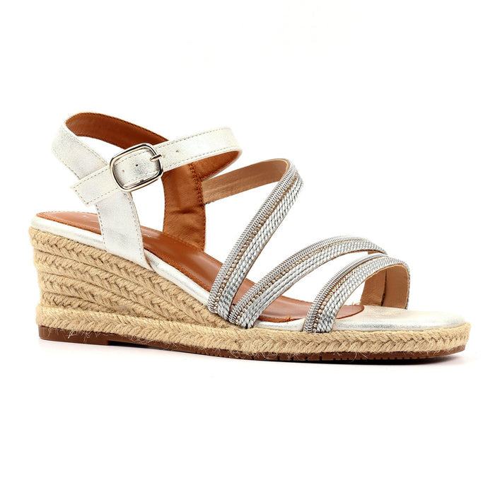 Izzy Silver Wedge Sandal