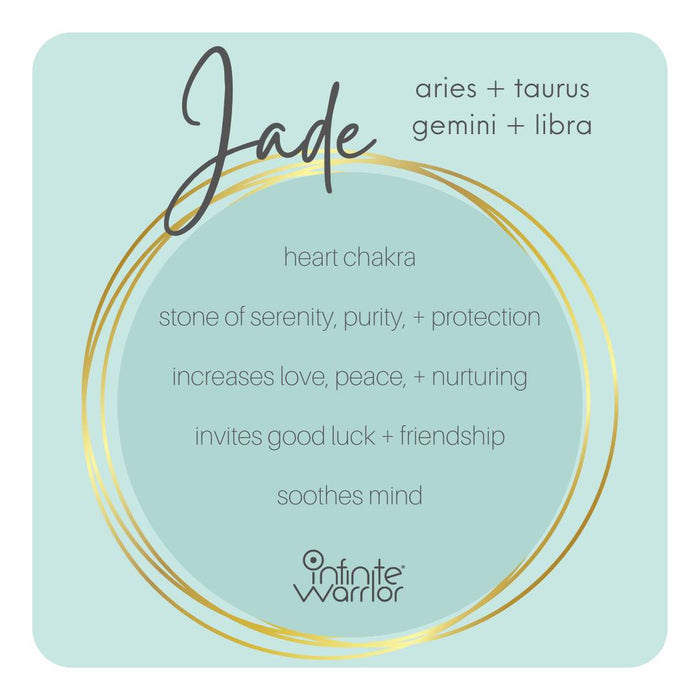 Jade Crystal Bracelet | Faceted + Brass Row