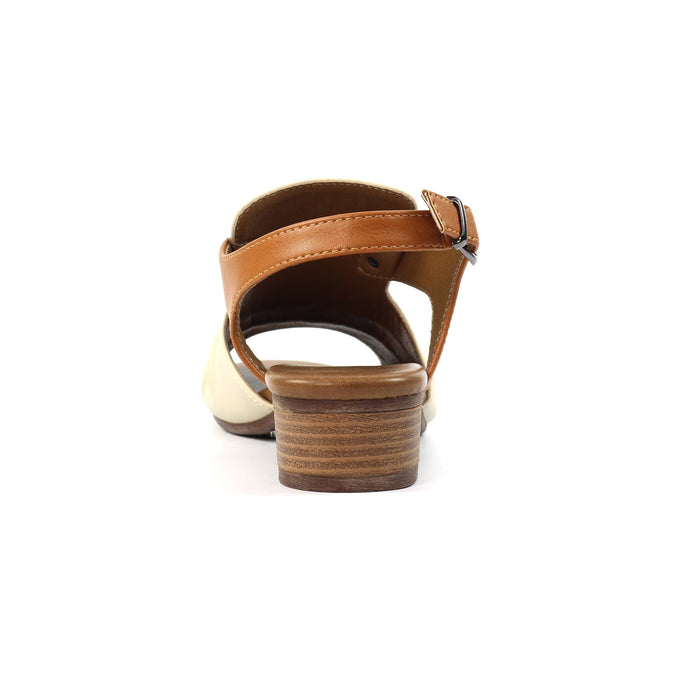 Jaden Beige Leather Sandal