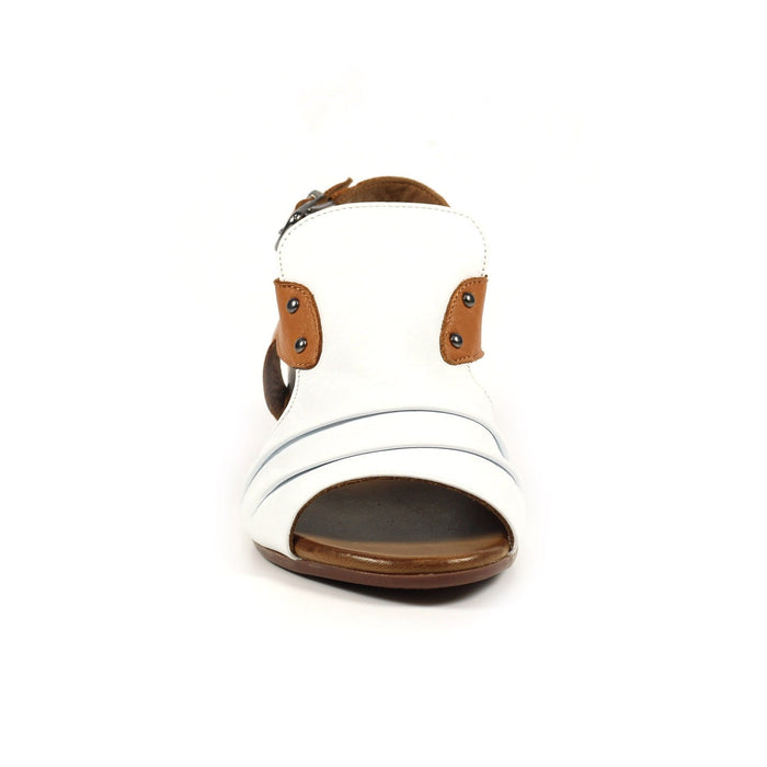 Jaden White Leather Sandal