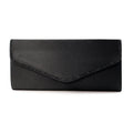 Janelle Black Satin Bag
