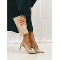 Janine Gold Slingback Heel