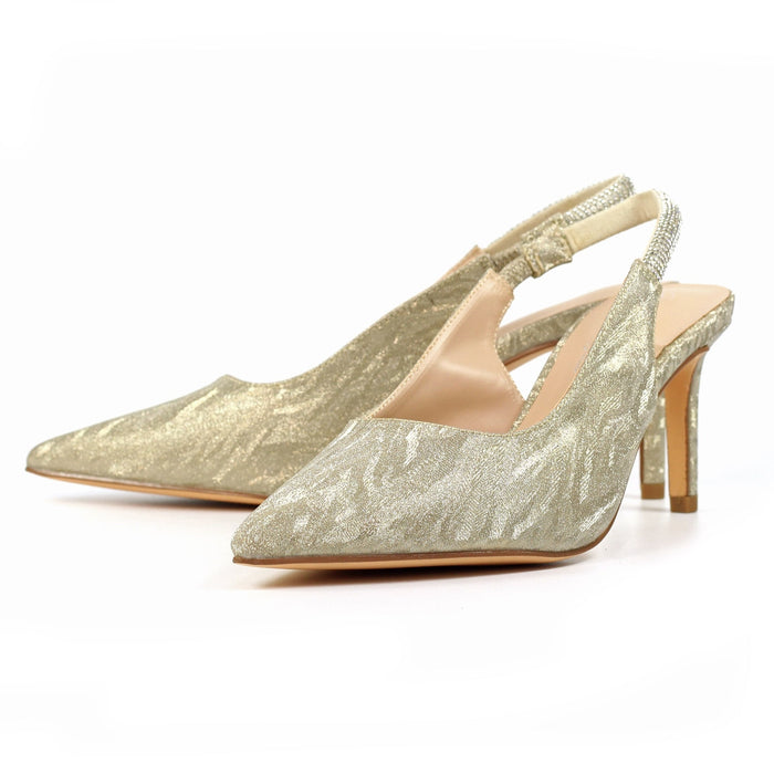 Janine Gold Slingback Heel