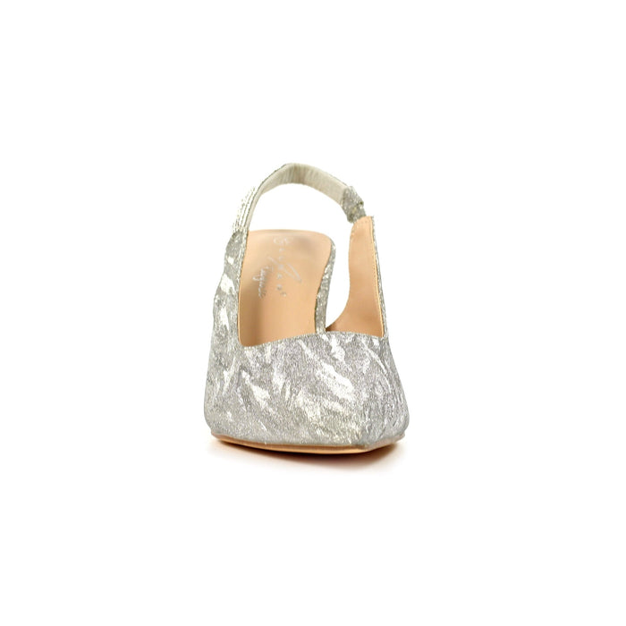 Janine Silver Slingback Heel