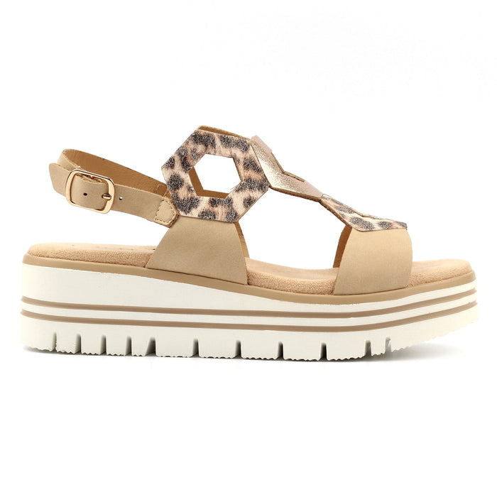 Jaslene Beige Sandal