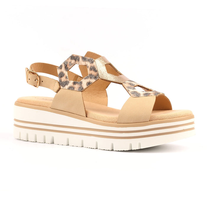 Jaslene Beige Sandal