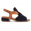 Jayleen Navy Leather Sandal