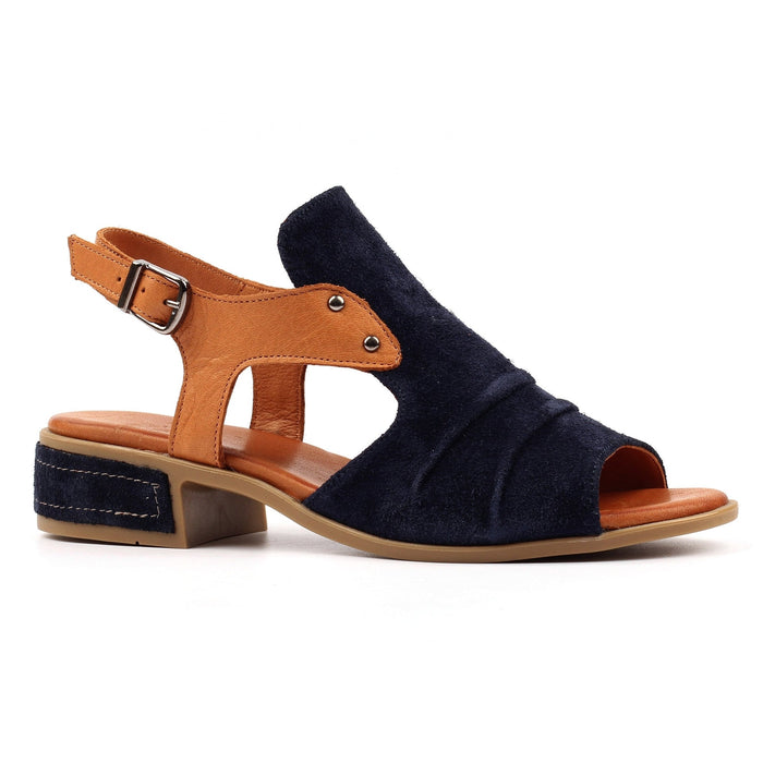 Jayleen Navy Leather Sandal