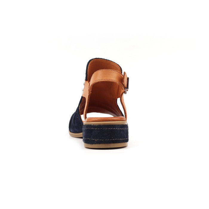Jayleen Navy Leather Sandal