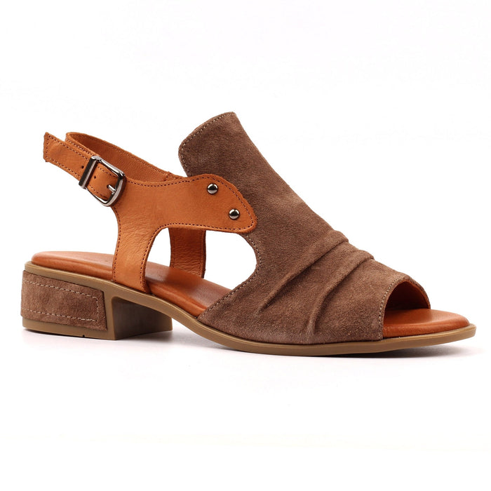 Jayleen Taupe Leather Sandal