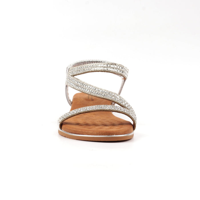Jazmine Silver Wide Fit Sandal