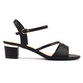 Jen Black Block Heel Sandal
