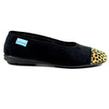 Jessie Black Leopard Pump Slipper