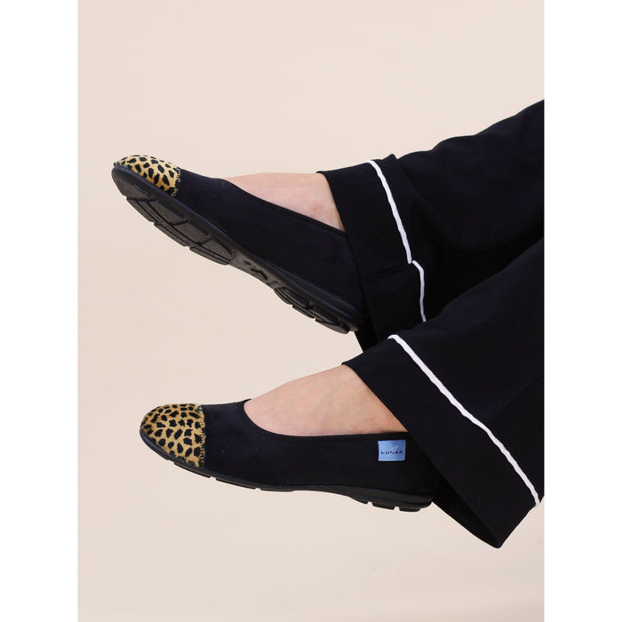 Jessie Black Leopard Pump Slipper