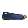 Jessie Blue Leopard Pump Slipper