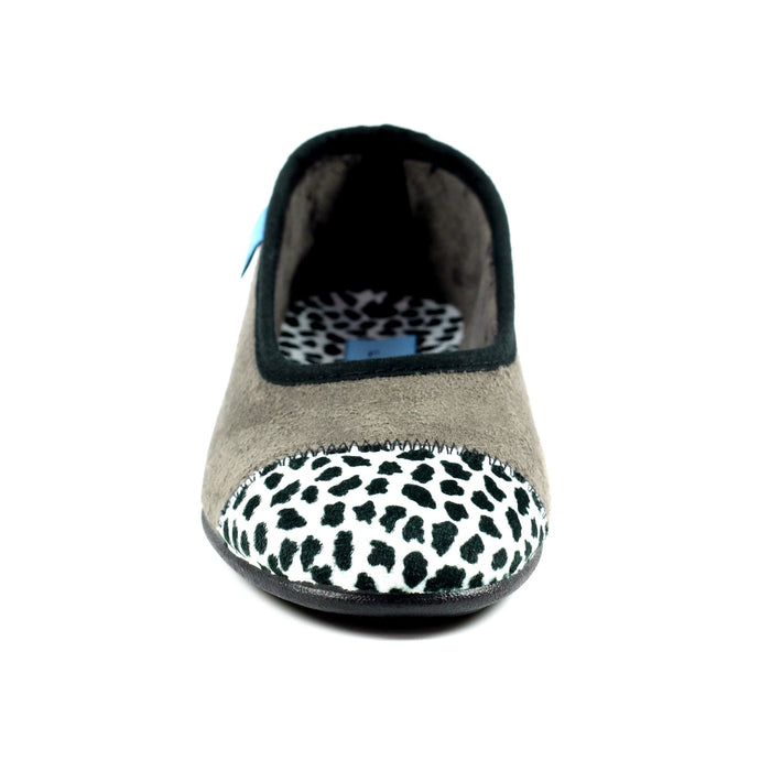 Jessie Grey Leopard Pump Slipper