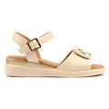 Jessika Beige Wedge Sandal