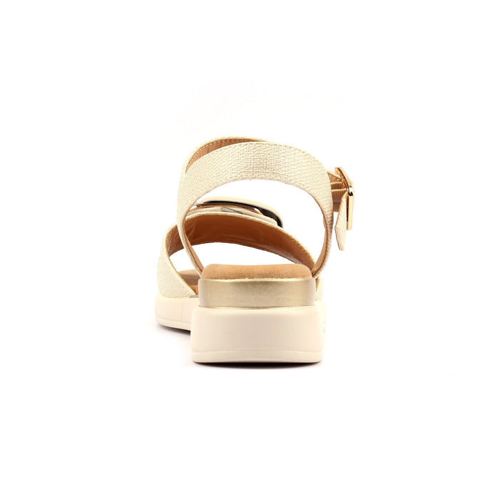 Jessika Beige Wedge Sandal