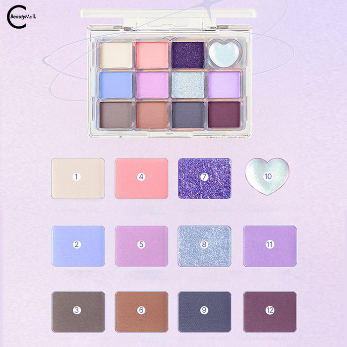 JILLLEEN Butterfly Palette 12-Color Eyeshadow shade 01