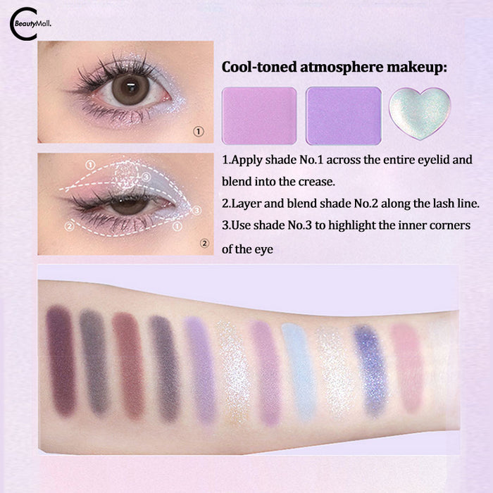 JILLLEEN Butterfly Palette 12-Color Eyeshadow shade 01