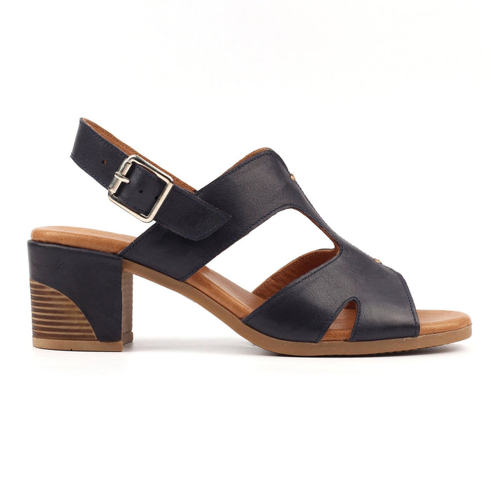 Joanna Navy Leather Sandal