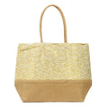 Joleen Beige Two Tone Beach Bag