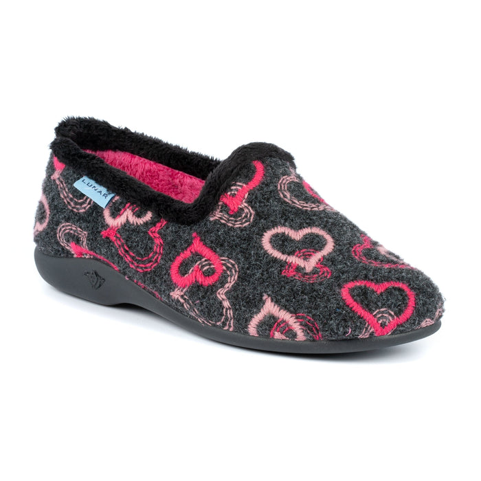 Jolly Black Heart Full Slipper