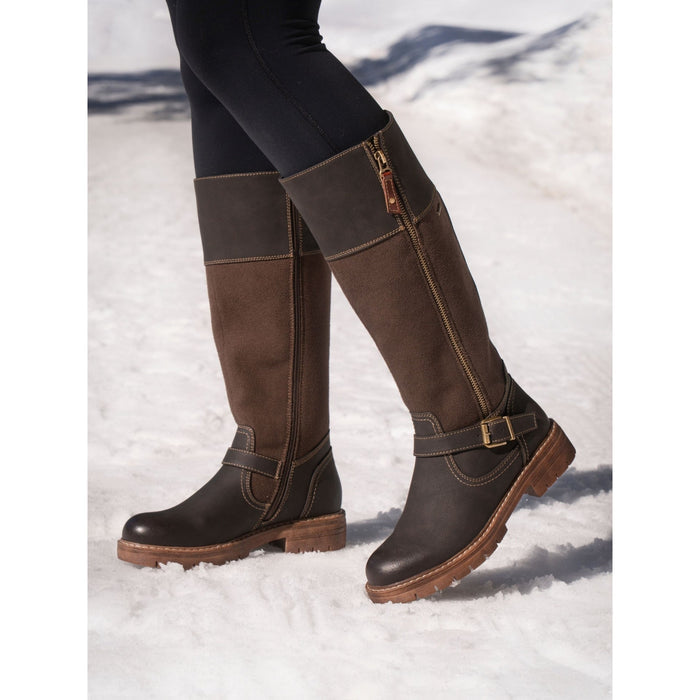 Joy Brown Waterproof Expanding Calf Long Boot
