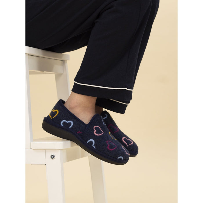 Joyful Navy Slipper