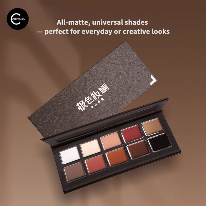 JSZH Mountain Blossom 10-Color All-Matte Eyeshadow Palette style #01