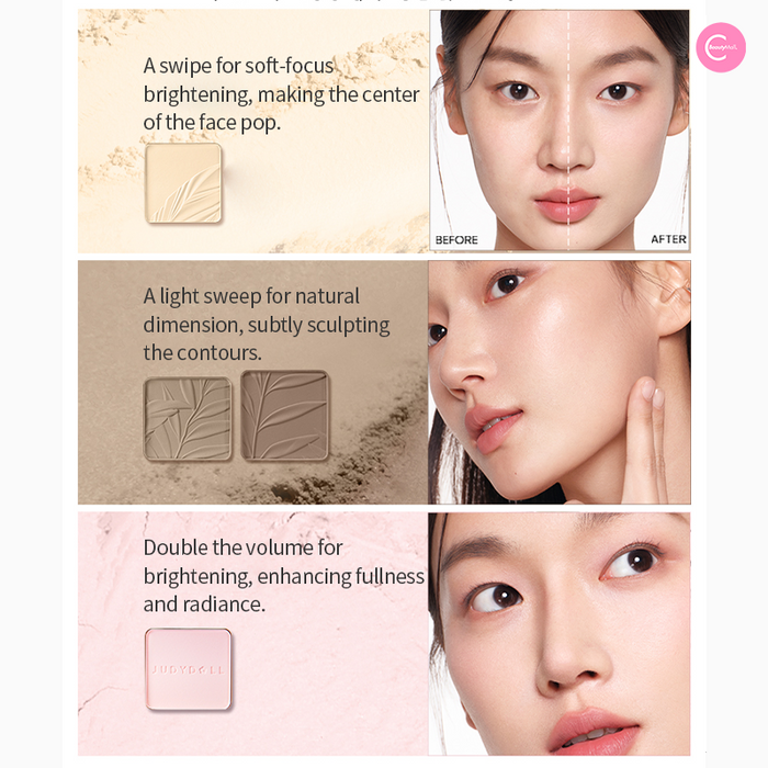 Judy doll 4-in-1 Contour & Highlighter Palette 02