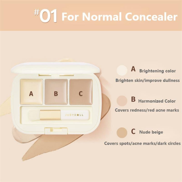 JUDYDOLL 3 Color Moisturizing Concealer 02