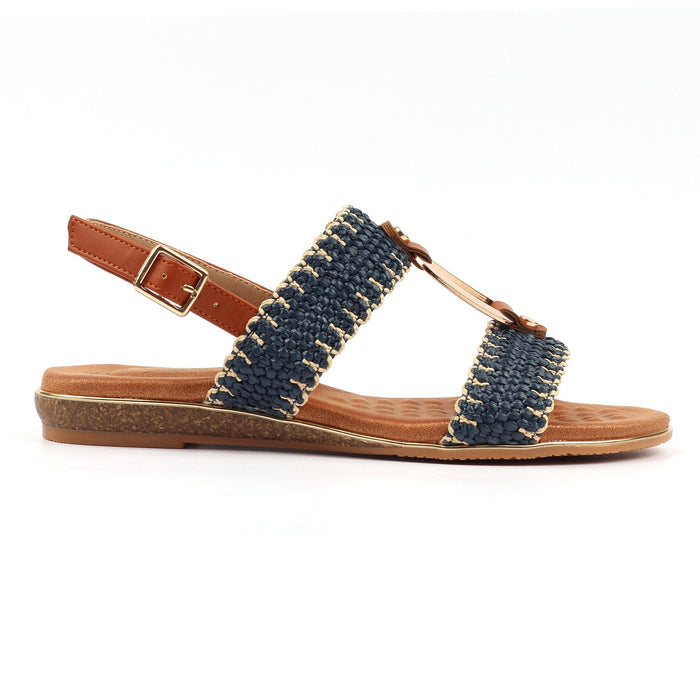 Jules Navy Sandal