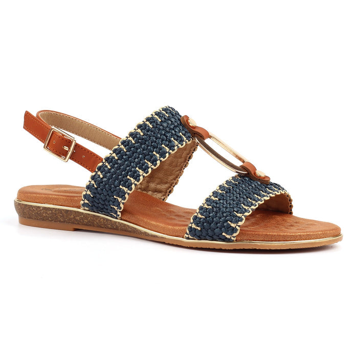 Jules Navy Sandal